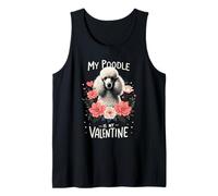 Roses Flowers Valentine's Day Poodle Poodles Valentines Débardeur