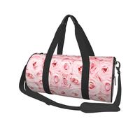 Roses fraîches Roses imprimées, Sac de Voyage de Grande capacité, Sac à Main Rond, Sac de Voyage de Sport, fourre-Tout, Sac de Fitness