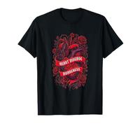 Roses Gothiques anatomiques de Sensibilisation aux Maladies cardiaques T-Shirt