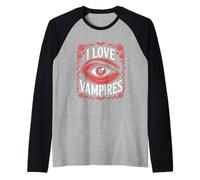 Roses illustrées avec Les Yeux des Vampires Manche Raglan