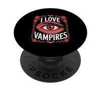 Roses illustrées avec Les Yeux des Vampires PopSockets PopGrip Adhésif