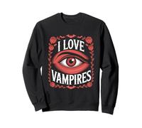 Roses illustrées avec Les Yeux des Vampires Sweatshirt