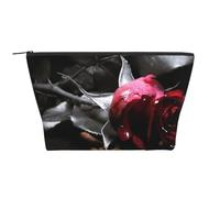 Roses Noires Gothiques imprimées, Trousse de Toilette Trousse de Maquillage Sac à cosmétiques Trousse de Toilette de Voyage Portable