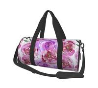 Roses pivoines Aquarelle Violet Lilas et Violet, Sac de Voyage de Grande capacité, Sac à Main Rond, Sac de Voyage de Sport, fourre-Tout, Sac de Fitness