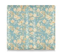 Roses romantiques bleues et blanches pour la Saint-Valentin en cuir assurance voiture et porte-cartes d'immatriculation portefeuille accessoires étui pour cartes, permis de conduire document