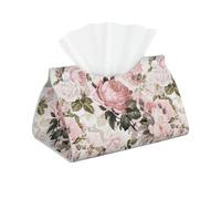 Roses Roses sépia Vintage Shabby Chic, Longue boîte à mouchoirs Couvercle Support de la boîte à mouchoirs Distributeur de mouchoirs Porte-mouchoirs