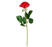 Roses rouges 44 cm de long Fête des mères Saint-Valentin rose artificielle