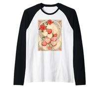 Roses Rouges et cœurs Style Art Nouveau Manche Raglan