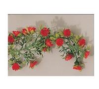 Roses Rouges Guirlande pour Vitrine Longueur 1850 mm - L2G - 1850 G