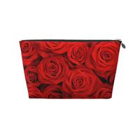 Roses Rouges, Trousse de Toilette Trousse de Maquillage Sac à cosmétiques Trousse de Toilette de Voyage Portable