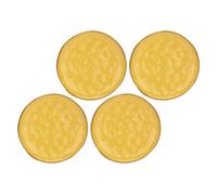 Roses & Tulipes Concert Assiette Fruits Ocre 20cm Set 4 Pièces Stoneware