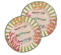 Roses & Tulipes Lot de 2 assiettes plates 27 cm