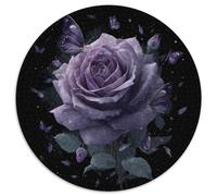 Roses Violettes |Papillons Volants| Puzzles Amusants en Famille 1000pcs (67.5x67.5cm) Adultes