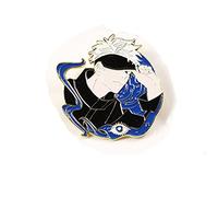 ROSETOR 1 badge Jujutsu Kaisen en alliage - Broche de personnage de dessin animé - Broche Gojo Satoru - Collection sacs à boutons