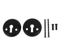 Rosette pour serrure HOME It plate - Set 2 pièces - Ø50 mm - Noir mat - Avec vis de montage