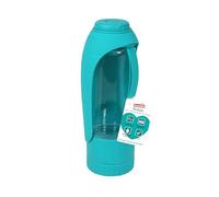 Rosewood BioSafe Bouteille de Voyage 2 en 1 pour Chien avec Bol Rabattable en Silicone et Distributeur de friandises, Bouteille d'eau Portable pour Chiens, Technologie BioCote pour Une Alimentation