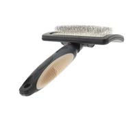 Rosewood Brosse Carde Douce pour Chien Taille L, brosse pour poils mi longs à longs, picots fins en acier inoxydable et poignée ergonomique antidérapante pour le soin du pelage