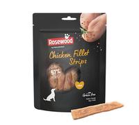 Rosewood Chicken Fillet Strips Large - Friandise Tendre pour Grand Chien au Poulet, Riche en protéines, Faible en Graisses, sans céréales ni Gluten, sans additifs artificiels, 150 g