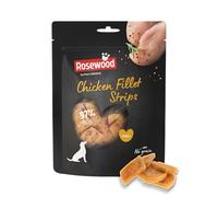 Rosewood Chicken Fillet Strips Petit - Friandise Tendre pour Petits Chiens au Poulet, Riche en protéines, Faible en Graisses, sans céréales ni Gluten, sans additifs artificiels, 170 g