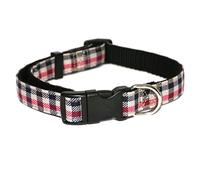 Rosewood Collier de Chien À Carreaux Rouges, 25,4 À 35,6 Cm pour Chien