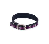Rosewood Collier réfléchissant réglable pour Chien Noir Taille S 25,4 à 35,6 cm