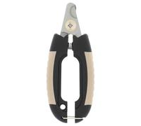 Rosewood Coupe-Griffes Professionnel pour Chiens et Chats Moyens à Grands, Lames Acier Inoxydable, Prise Ergonomique, Sécurité Maximale, Soin Animalier, Noir, Taille L