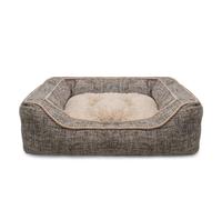 Rosewood Coussin Panier-Lit Carré pour Chien en Tissu Moelleux de Luxe Bleu Clair 51 cm Taille Petit