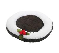 Rosewood Cupid & Comet Pudding Lit douillet pour petits animaux - Motif pudding de Noël - Tapis de lit pour petits animaux de compagnie pour cochons d'Inde, lapins et furets, tapis de couchage pour le