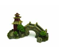 Rosewood Décoration pour Aquarium Pont de Jardin Japonais