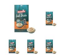 Rosewood Deli Sticks Saumon & Poulet - Mousse onctueuse pour Chat au Saumon et Poulet, Riche en vitamines et minéraux, sans sel ni Sucre ajouté, sans additifs artificiels, 5 x 15 g (Lot de 5)