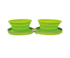 Rosewood Double Gamelle Jumelée Pliable pour Chiens