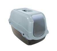 Rosewood Eco Line Toilettes pour Chat en Plastique recy vec Couvercle et Filtre à Charbon Bleu Glacier/Noir