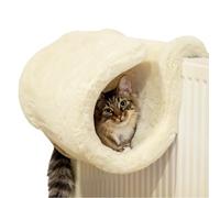 Rosewood Hamac pour Radiateur pour Chat Luxe Tunnel en Fourrure Synthétique Chaud et Confortable Maison pour Chat Housse Amovible et Lavable 48 x 27 x 40 cm