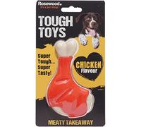 Rosewood Jouet Cuisse au Goût de Poulet à Emporter en Nylon pour Chien 13 cm