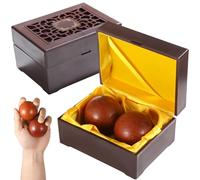 Rosewood Lot de 2 balles d'exercice pour la main avec étui de rangement, masseur des mains et entraînement de préhension