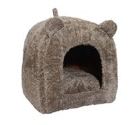 Rosewood Niche-Corbeille Moelleuse de Luxe pour Chat Marron 38 x 38 cm Taille Moyen
