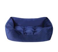 Rosewood Panier carré en Velours pour Chien Bleu Marine Taille M