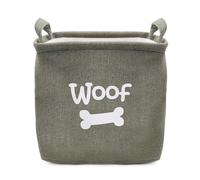 Rosewood Panier de Rangement Durable en Toile de Lin pour Jouets d’Animal pour Chien Vert 33 x 27 cm