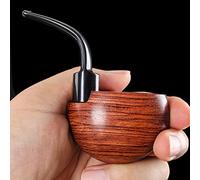 Rosewood Pocket Pipe Handmade Solid Wood Tobacco Pipe Old Fashioned Filter Pipe Accessories Dry Tobacco Accessories Smoking Tool