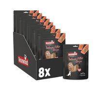 Rosewood Salmon Fillet Strips Large - friandise Tendre pour Chien avec 97% de Saumon, Riche en protéines et pauvre en Graisses, sans céréales ni Gluten, sans additifs artificiels, Lot de 8, 8x150 g