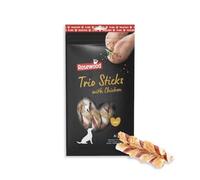 Rosewood Trio Sticks Poulet Large - Bâtonnets à mâcher rigides au Poulet, friandise en Peau de bœuf pour Grands Chiens, favorise l’hygiène Dentaire, sans céréales, sans additifs artificiels, 800 g