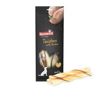 Rosewood Twisters Poulet Large - Snack à mâcher en Peau de bœuf pour Grands Chiens, Stick au Poulet, Hygiène Dentaire, sans céréales ni Gluten, sans additifs artificiels, 210 g
