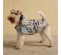 Rosewood X Joules Festival Floral Veste Pliable pour Chien Taille L - Manteau léger et imperméable avec Capuche, Fermetures Velcro réglables, Portable pour Les Voyages et Les promenades