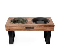 Rosewood x Morris & Co. Acanthus Double Diner avec gamelle d'alimentation Lente pour Chiens