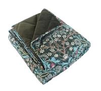 Rosewood x Morris & Co. Blackthorn Couverture pour Chien et Chat 150 x 100 cm Vert avec Envers en Velours Doux Facile d'entretien Imprimé William Morris