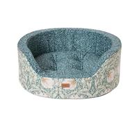 Rosewood x Morris & Co. Pimpernel & Lily Leaf Panier Ovale pour Chien - Lit réversible de Luxe pour Animal de Compagnie avec imprimé Floral emblématique William Morris, Coussin Doux Lavable, côtés