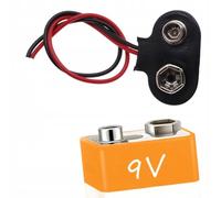 Rosfix 9V Batterieclip Adaptateur 15cm Câble 6LR61 6F22 Bastelzubehör