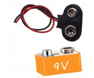 Rosfix 9V Batterieclip Adaptateur 15cm Câble 6LR61 6F22 Bastelzubehör