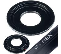 Rosfix Adaptateur C Mount vers Sony E-Mount - Ajustement précis sans jeu | Raccord à baïonnette sécurisé | Compatible avec Sony Alpha A7, A6000, NEX-5, etc. | Accessoires pour appareil photo