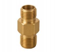 Rosfix Adaptateur Haute Pression 1/4" Mâle-Mâle - Laiton Massif Anticorrosion | Filetage Précis | Pour Eau et Air | compatible avec nettoyeur haute pression